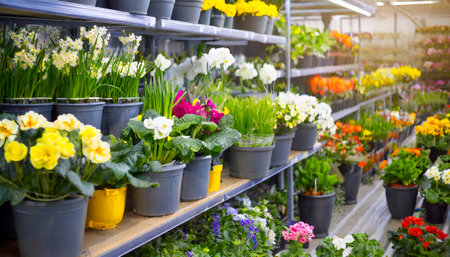 flowers in the hardware store in the springの素材