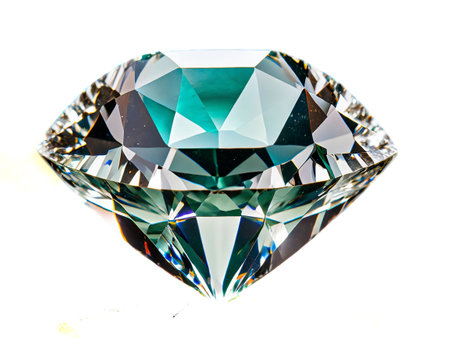 diamond gemstone on white backgroundの素材