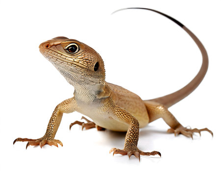 sand lizard agile lizards isolated white backgroundの素材