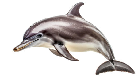 dolphin isolated on white backgroundの素材