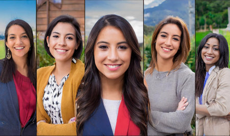 group of young business womenの素材