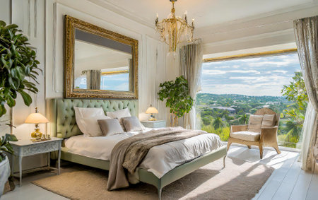 a contemporary bedroom interior conceptの素材