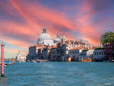 Grand Canal City in Venice, Italyの写真素材