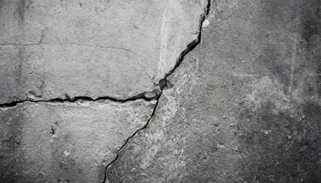 old cracked wall construction defectsの素材