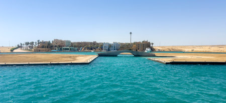 View of the Port Ghalib in Marsa Alam, Red Sea Egyptの写真素材