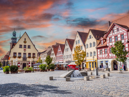 Skyline Marketplace from Lauf an der Pegnitz Bavaria ,Germanyの写真素材