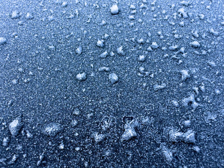 Ice crystals background in winter in frostの写真素材