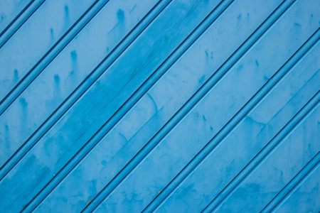 blue wooden wall background texture line materialの写真素材