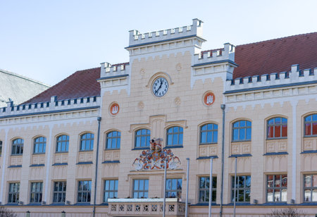 Old Town Hall in Zwickau East Germany Saxonyの写真素材