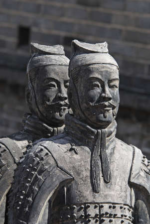 Statues ancient Chinese terracotta warriorsの写真素材