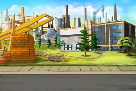 Industrial landscape.の写真素材