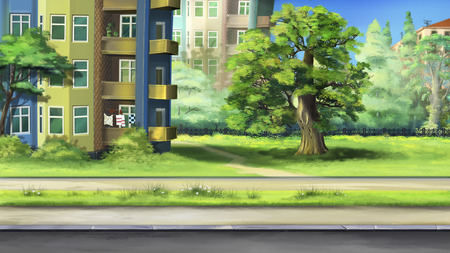 quiet streetの写真素材