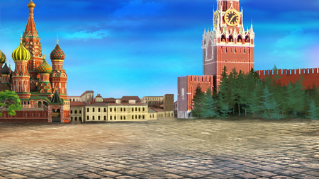 Red square. Moscow Kremlinの写真素材