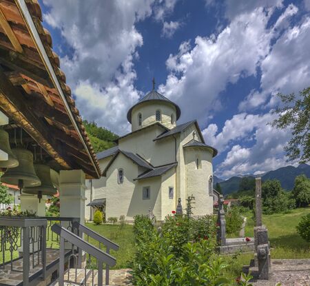 Kolasin, Montenegro - 07.16.2018.  Orthodox monastery Moraca. One of the most popular places to...