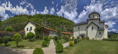 Kolasin, Montenegro - 07.16.2018.  Orthodox monastery Moraca. One of the most popular places to...