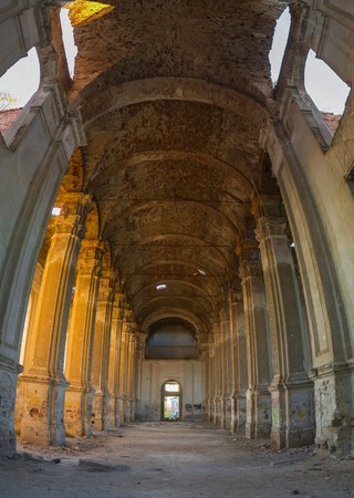 Ruins of the Zelts Catholic Church in the village of Limanskoye, Odessa Region, Ukraineのeditorial素材