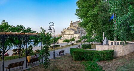 Constanta, Romania â€“ 07.09.2019.  Embankment in the city of Constanta, Romania, on a sunny...