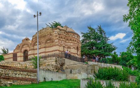 Nessebar, Bulgaria â€“ 07.10.2019.  Church of St John Aliturgetos in Nessebar, Bulgaria, on a...
