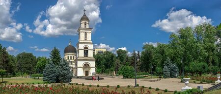 Chisinau, Moldova â 06.28.2019. Cathedral of the Nativity in the Chisinau Cathedral Park, Moldova, on a sunny summer dayのeditorial素材