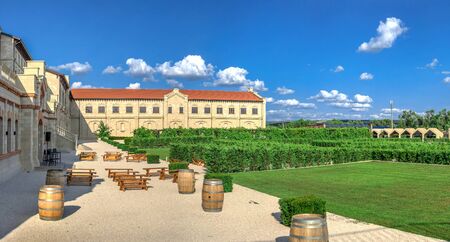 Anenii, Moldova  06.28.2019. Castle Mimi Winery Factory and Resort in Moldova, on a sunny summer dayのeditorial素材