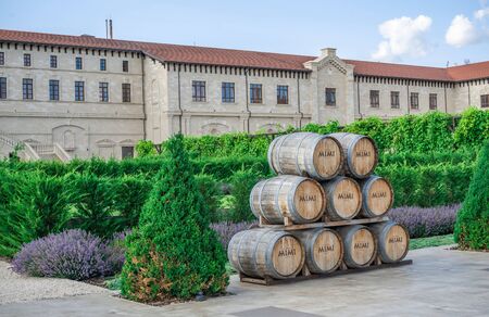 Anenii, Moldova â€“ 06.28.2019. Castle Mimi Winery Factory and Resort in Moldova, on a sunny...
