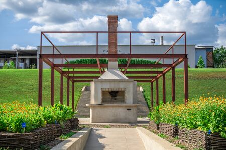 Anenii, Moldova â 06.28.2019. Castle Mimi Winery Factory and Resort in Moldova, on a sunny summer dayのeditorial素材