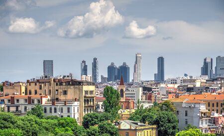 Istambul, Turkey â 07.13.2019. Old and new houses in Istanbul, Turkey on a sunny summer dayのeditorial素材
