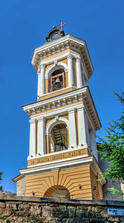 Plovdiv, Bulgaria - 07.24.2019. Virgin Mary Eastern Orthodox Church in city of Plovdiv, Bulgaria, on a sunny summer dayのeditorial素材