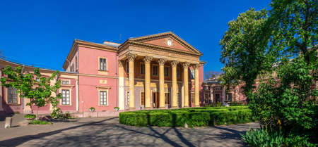 Odessa, Ukraine 03.05.2020. Art Museum in Odessa, Ukraine on a sunny spring day. One of the principal art galleries of the city.のeditorial素材