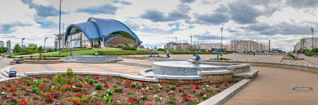 Yuzhne, Ukraine 05.23.2020. The city of Yuzhne in Ukraine. Panoramic view on a spring dayのeditorial素材