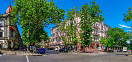 Odessa, Ukraine 06.23.2020. Luxury hotel Bristol in the historic center of the Odessa city on a...