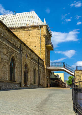 Vesele, Ukraine 07.24.2020. Prince Trubetskoy winery castle in Kherson region, Ukraine, on a sunny summer dayのeditorial素材