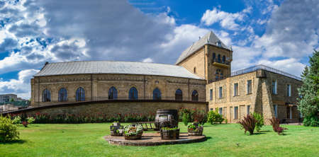 Vesele, Ukraine 07.24.2020. Prince Trubetskoy winery castle in Kherson region, Ukraine, on a sunny summer dayのeditorial素材