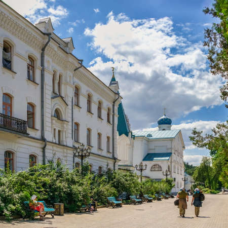 Svyatogorsk, Ukraine 07.16.2020. The Holy Mountains Lavra of the Holy Dormition in Svyatogorsk or...