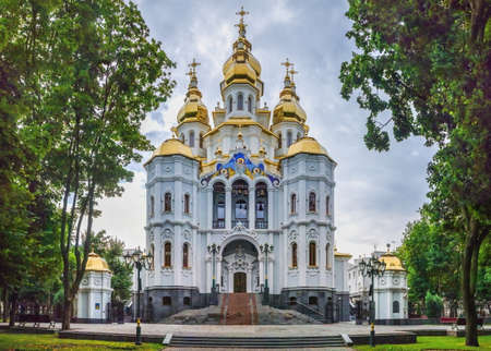 Kharkiv, Ukraine 07.15.2020. Church of the Holy Myrrh-Bearing Women in Kharkiv, Ukraine on a summer dayのeditorial素材
