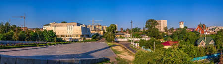 Cherkasy, Ukraine 07.12. Cherkasy Regional Museum of Local Lore, Ukraine, on a sunny summer morningのeditorial素材