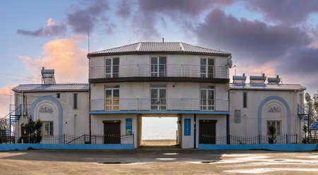 10/29/2020. Sergeevka resort in Odessa region, Ukraine, on a sunny autumn morningのeditorial素材