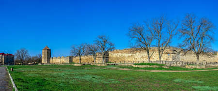 04.24.2021. Bilhorod-Dnistrovskyi or Akkerman fortress, Odessa region, Ukraine, on a sunny spring...