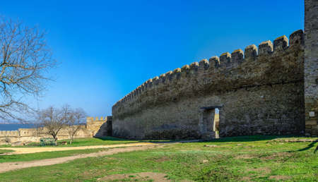 04.24.2021. Bilhorod-Dnistrovskyi or Akkerman fortress, Odessa region, Ukraine, on a sunny spring...