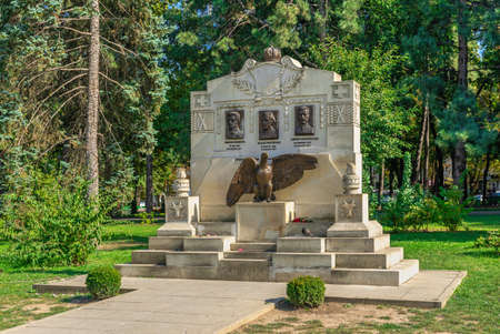 Chisinau, Moldova - 09/12/2021. Monument in Chisinau Cathedral Park, Moldova, on a sunny autumn dayのeditorial素材