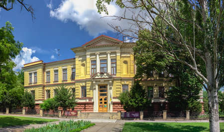 Kherson, Ukraine 12.09.2021. Museum of the history of Kherson, Ukraine, on a sunny summer dayのeditorial素材
