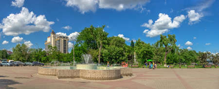 Kherson, Ukraine 12.09.2021. Dniester river embankment in Kherson, Ukraine, on a sunny summer dayのeditorial素材