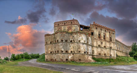 Medzhybish, Ukraine 05.07.2021. Medzhybish fortress in Podolia region of Ukraine, on a cloudy summer...