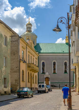 Zolochiv, Ukraine 06.07.2021. Church of the Resurrection in Zolochiv, Lviv region of Ukraine, on a...