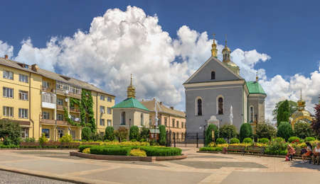 Zolochiv, Ukraine 06.07.2021. Church of the Resurrection in Zolochiv, Lviv region of Ukraine, on a sunny summer dayのeditorial素材
