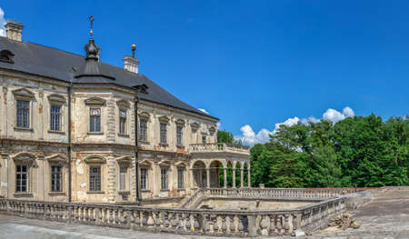 Pidhirtsi, Ukraine 06.07.2021. Pidhirtsi Castle in Lviv region of Ukraine on a sunny summer dayのeditorial素材