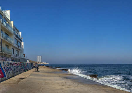 Odessa, Ukraine 03.11.2021. Arcadia resort area in Odessa, Ukraine, on a sunny autumn dayのeditorial素材