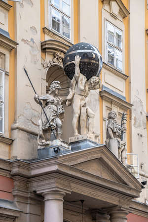 Budapest, Hungary 08/18/2021. Architecture of the old city of Budapest, Hungary, on a sunny summer morningのeditorial素材