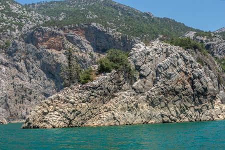 Green Canyon and Manavgat River in the mountains of Antalya region, Turkey, on a sunny summer day