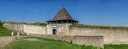Khotyn, Ukraine 11.07.2021. Khotyn fortress in Chernivtsi region of Ukraine on a sunny summer dayのeditorial素材